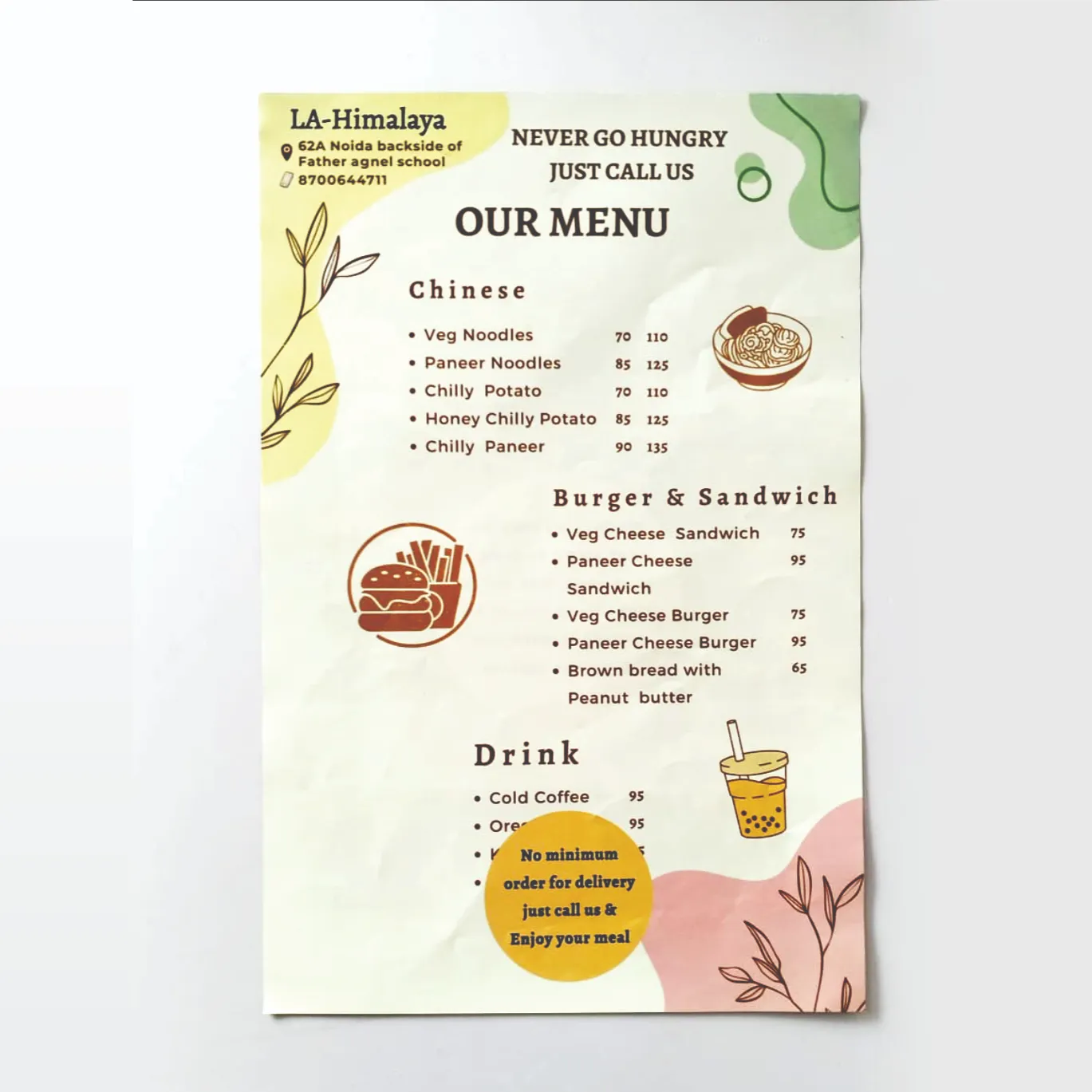 Coloured A5 Size-Leaflet